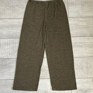 Chico's Brown Textured Elastic Pants